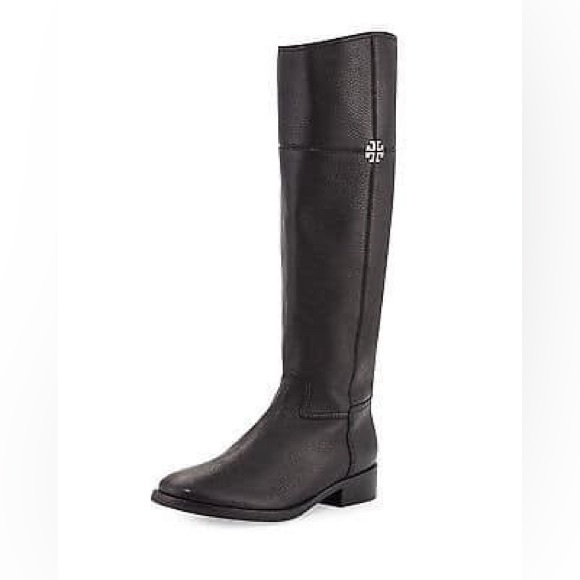 NIB - Tory Burch Leather “Jolie” Riding Boots (WIDE CALF) - Picture 2 of 6